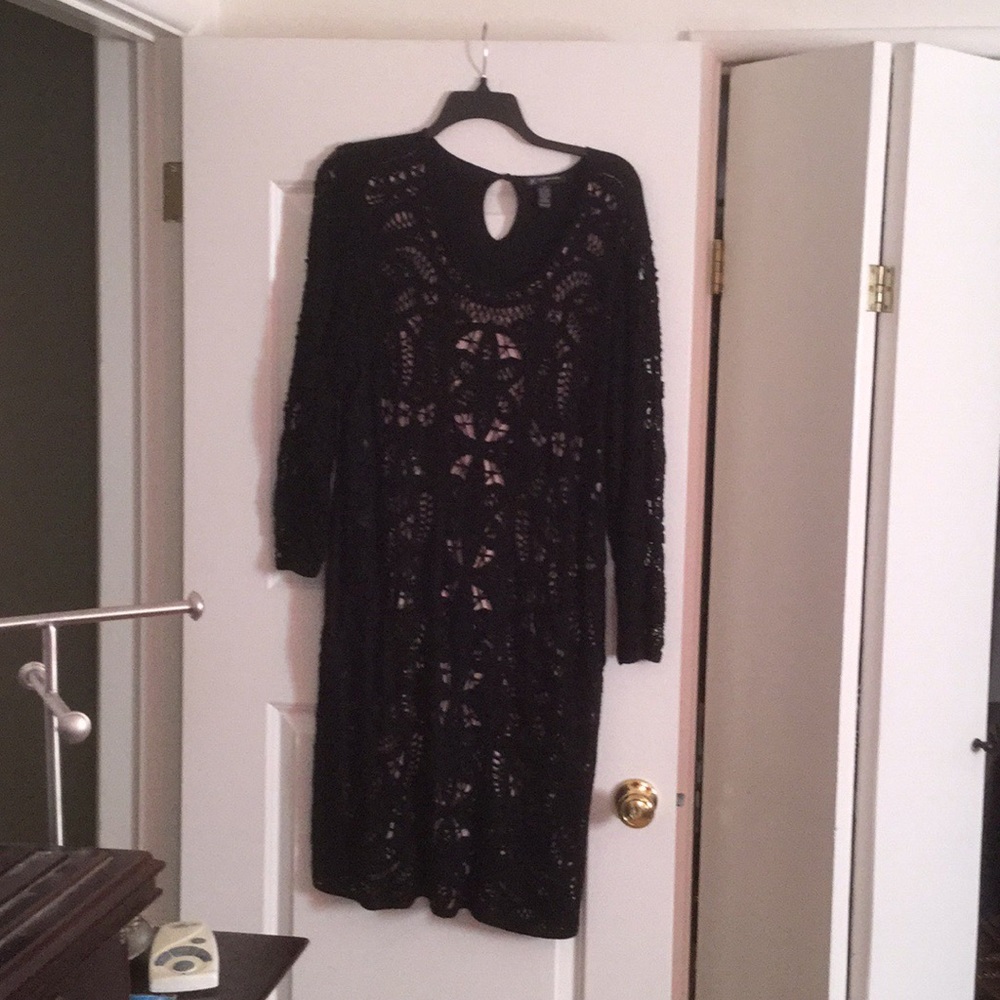 Inc crochet front dress